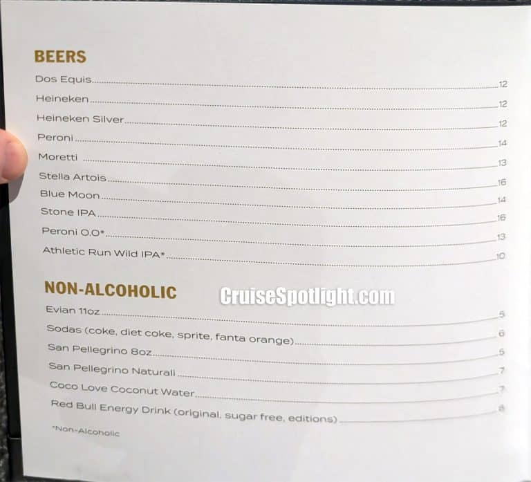 The Club Menu page 3