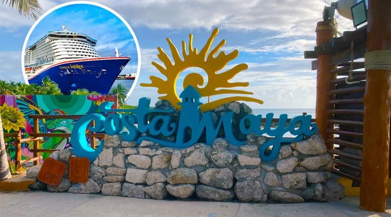 costa maya sign and carnival jubilee