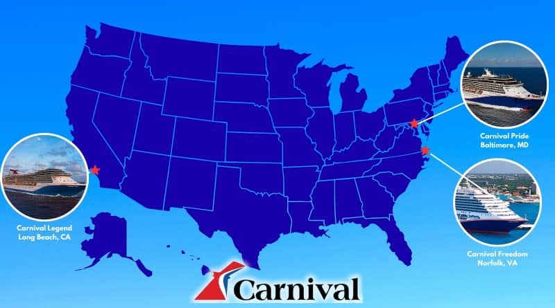 carnival US map