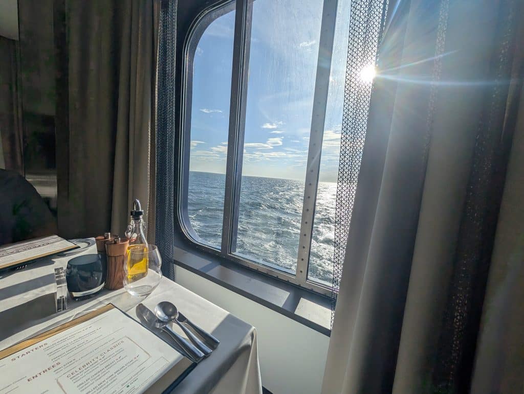 celebrity apex dining room window