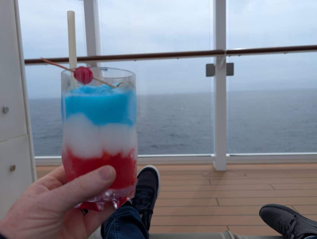 red white and blue cocktail