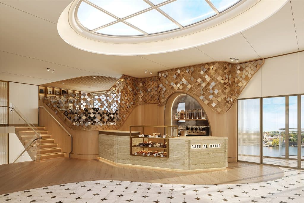 cafe al bacio on Celebrity Compass and Celebrity Seeker