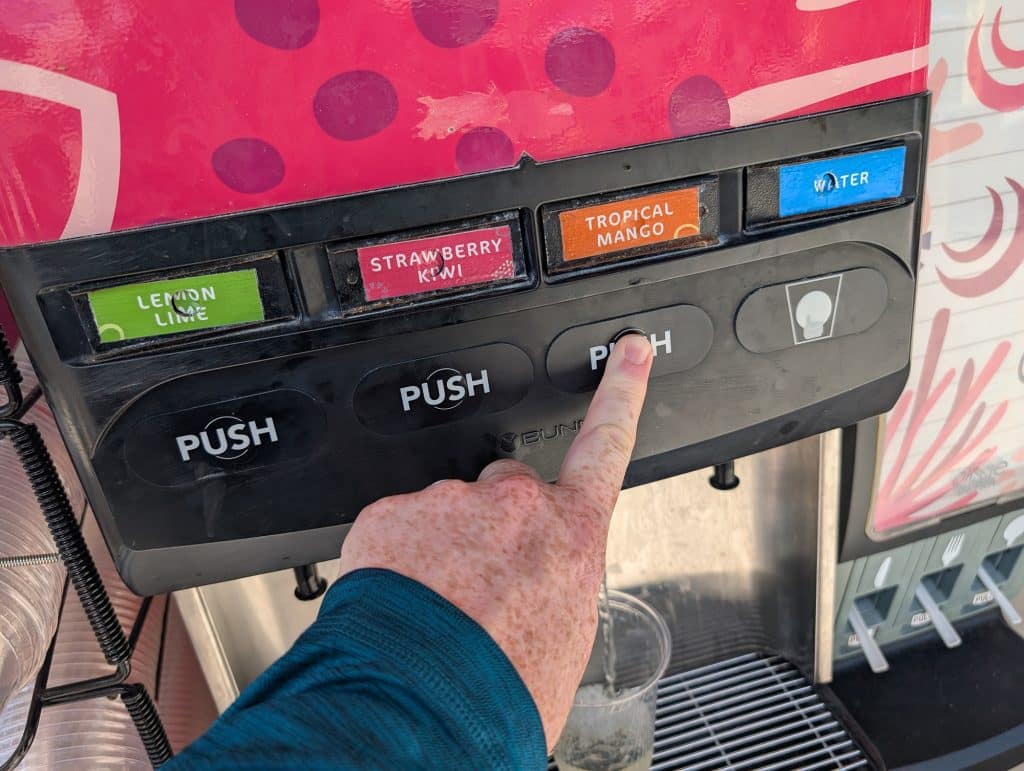 complimentary beverage options on CocoCay