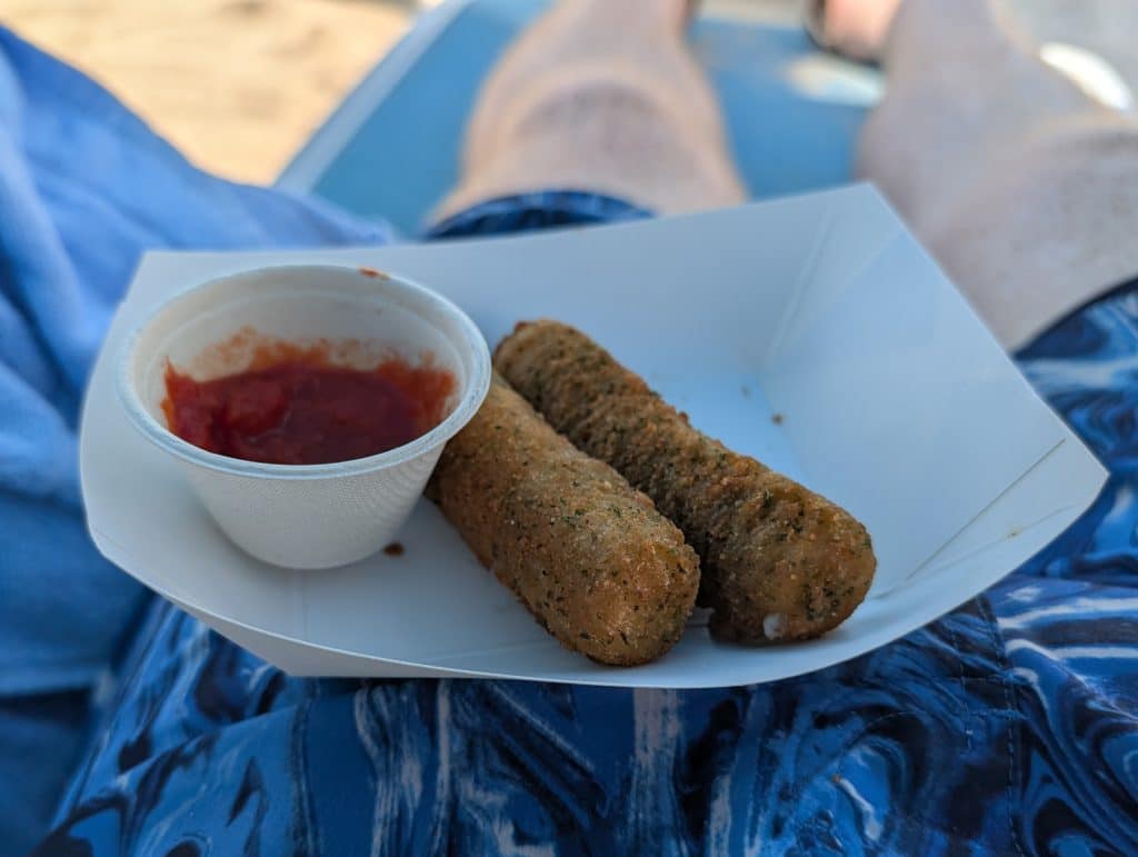 mozzarella sticks on perfect day
