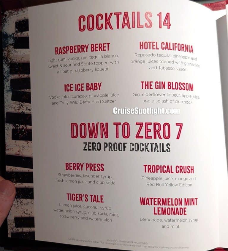 Dueling Pianos Menu page 3