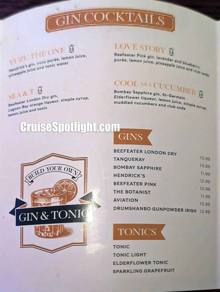royal caribbean english pub menu sept 25 page 1