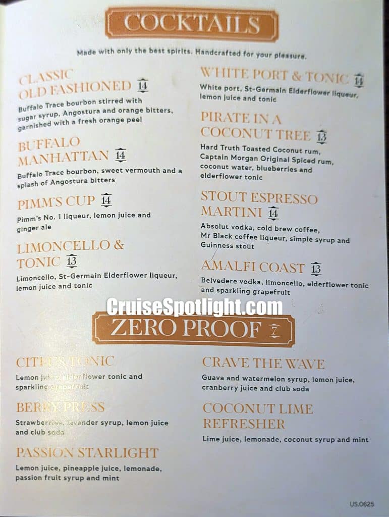 royal caribbean english pub menu sept 25 page 2