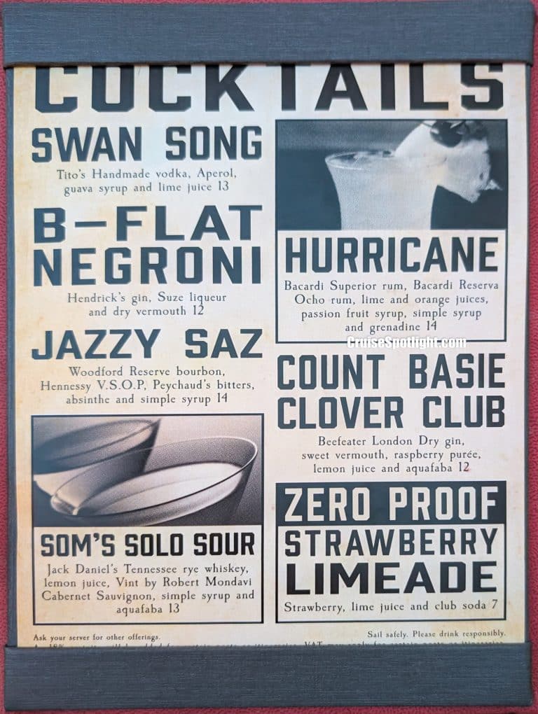 Lous Jazz N Blues Menu page 1
