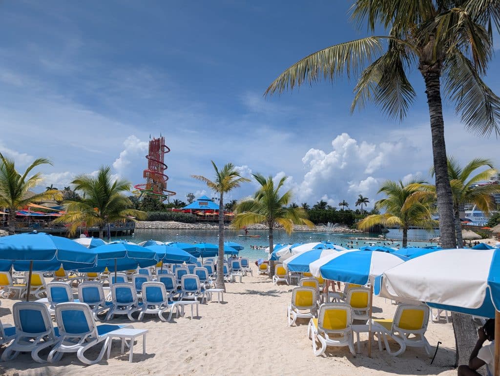 harbor beach at cococay