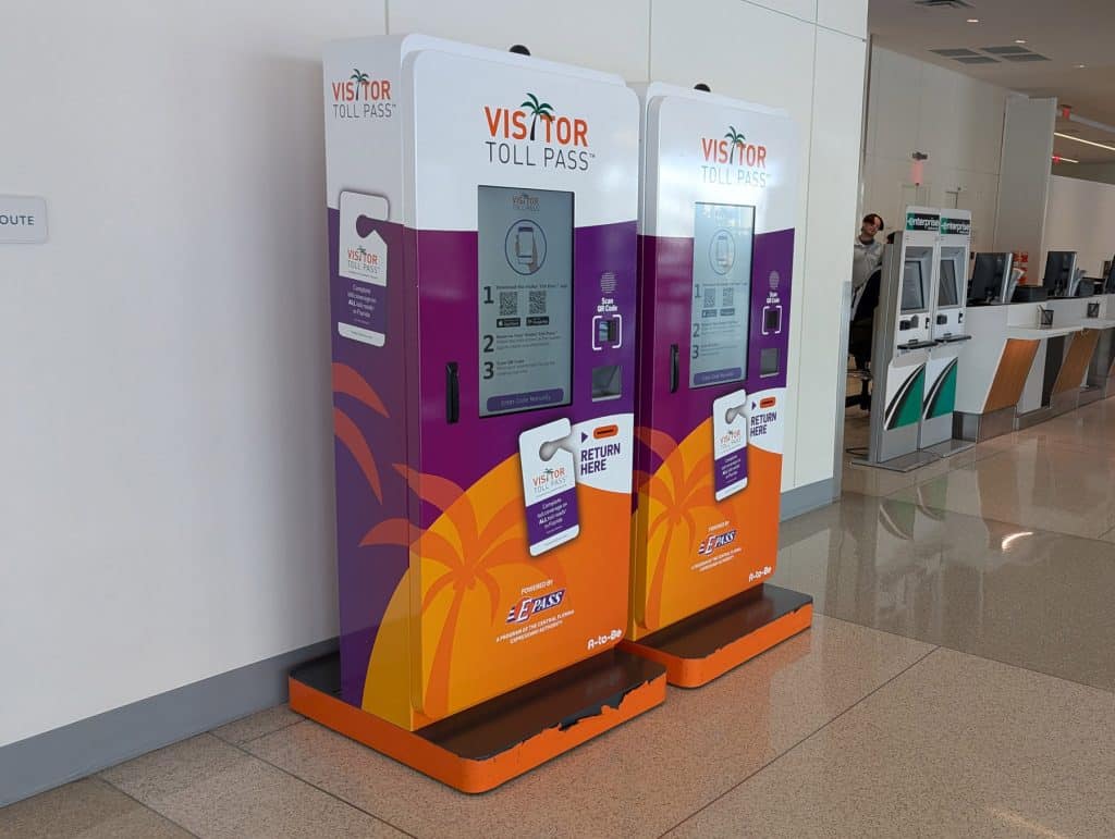 visitor toll pass in MCO airport