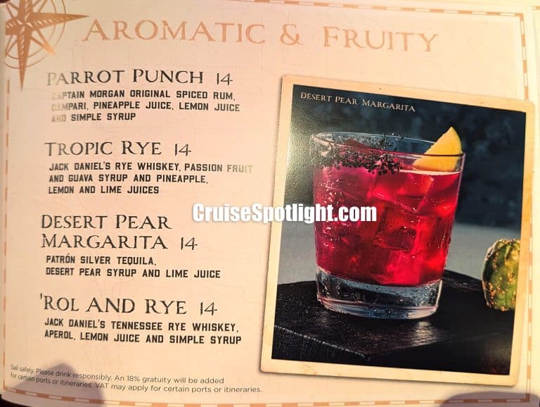 Schooner Bar Menu page 4
