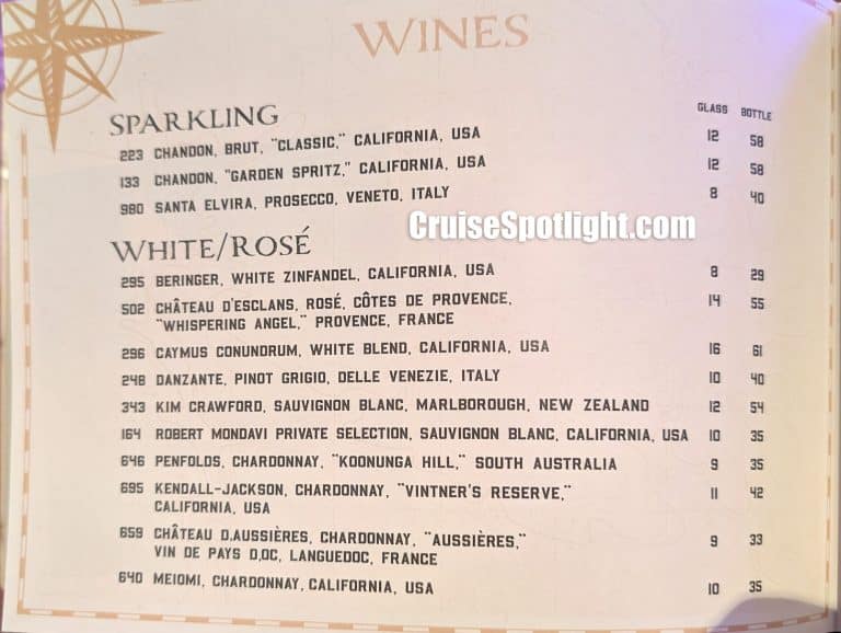 Schooner Bar Menu page 5