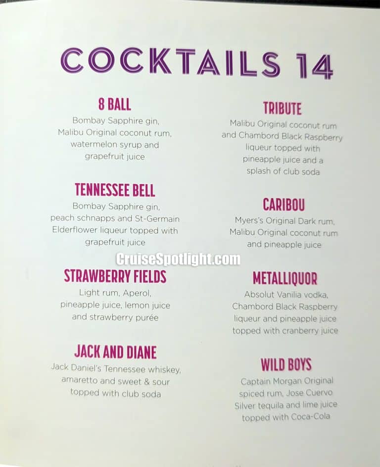 Spotlight Karaoke Menu page 2