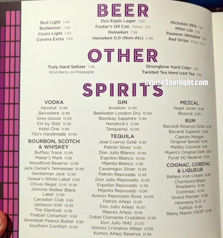 Spotlight Karaoke Menu page 5