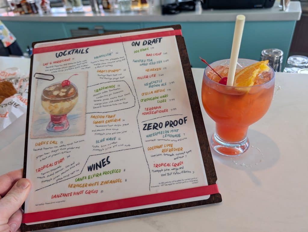 basecamp cocktail and menu