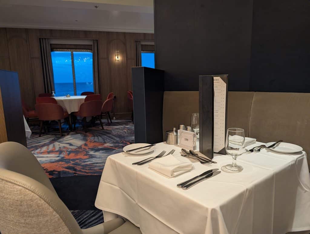 main dining room table on star of the seas