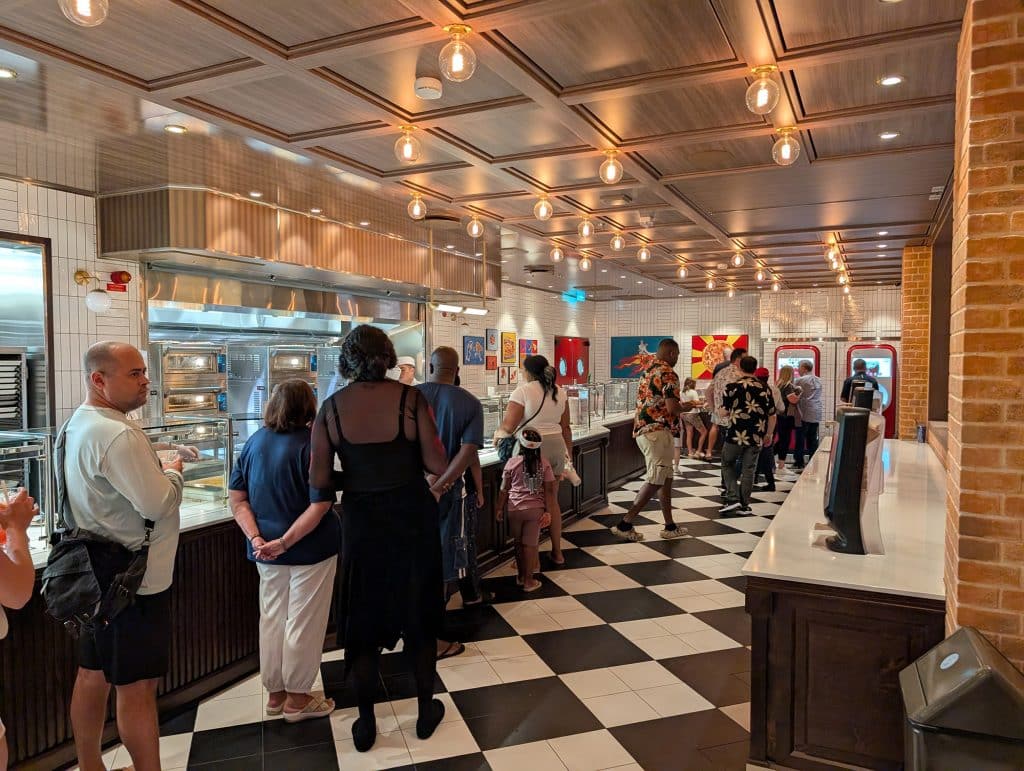 sorrentos pizza line