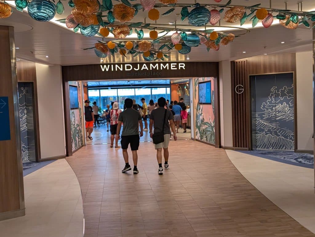 star of the seas windjammer entrance