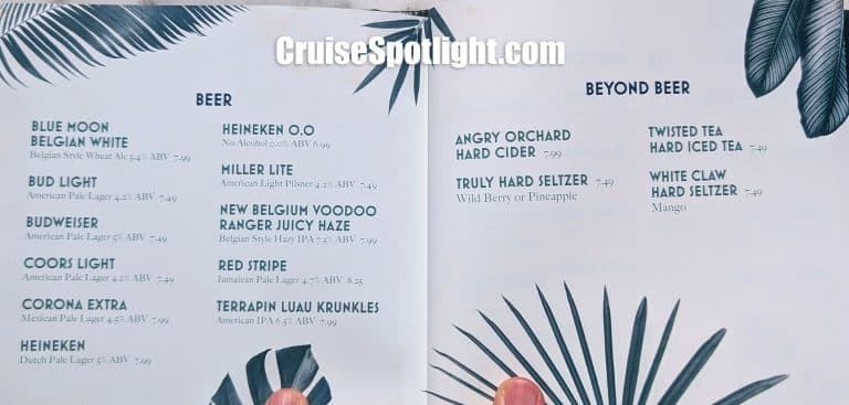 The Hideaway Bar Menu page 3