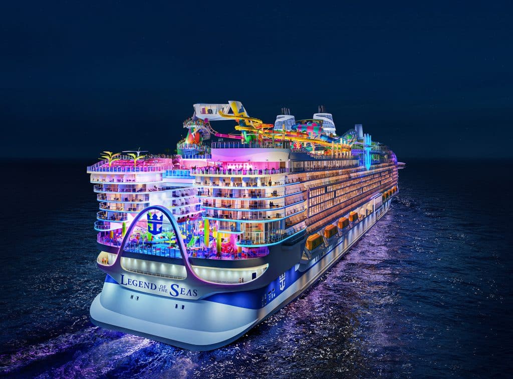 legend of the seas at night