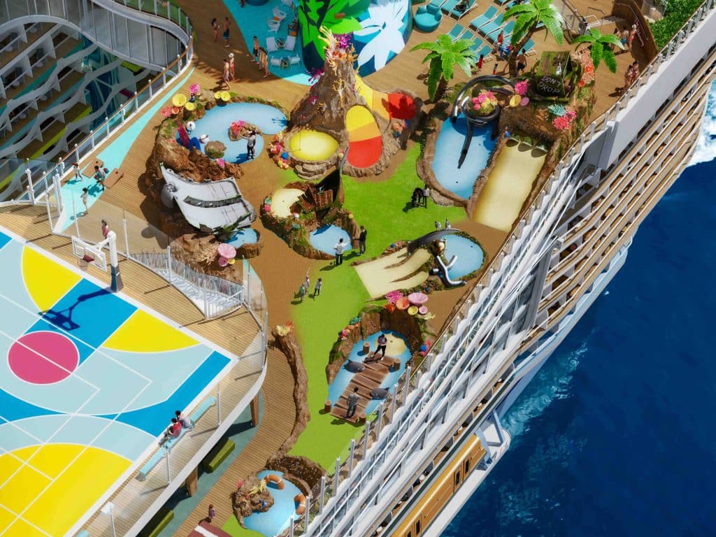 lost dunes minigolf on legend of the seas