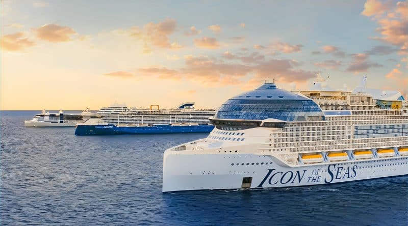 royal caribbean, silver sea, and celebrity ships