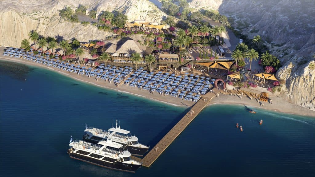 royal caribbean royal beach club santorini render