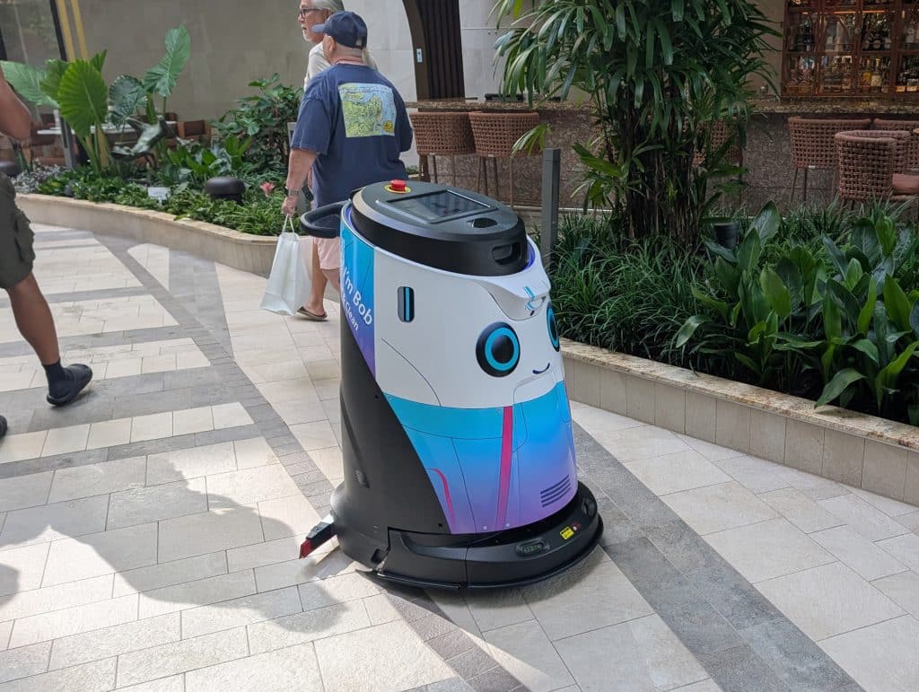 bob the robot cleaning central park