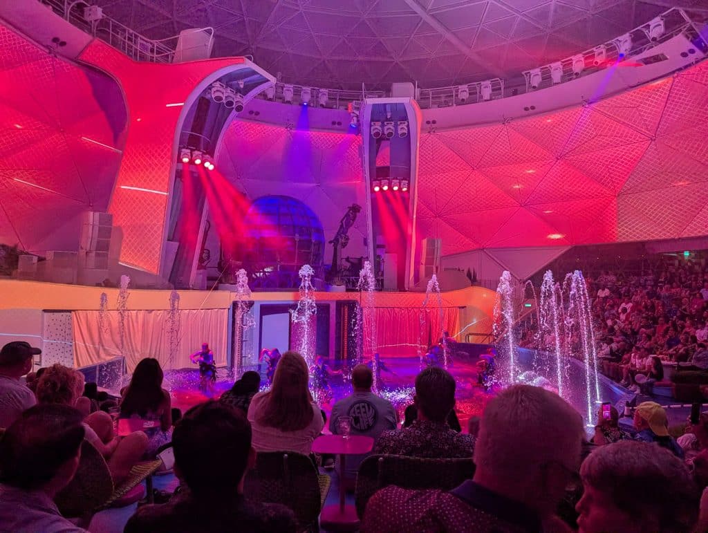 aquatheater in the aquadome on star of the seas