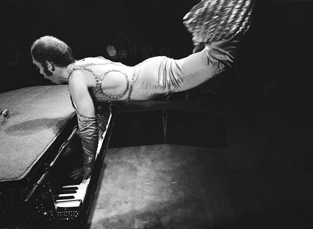 elton john on piano