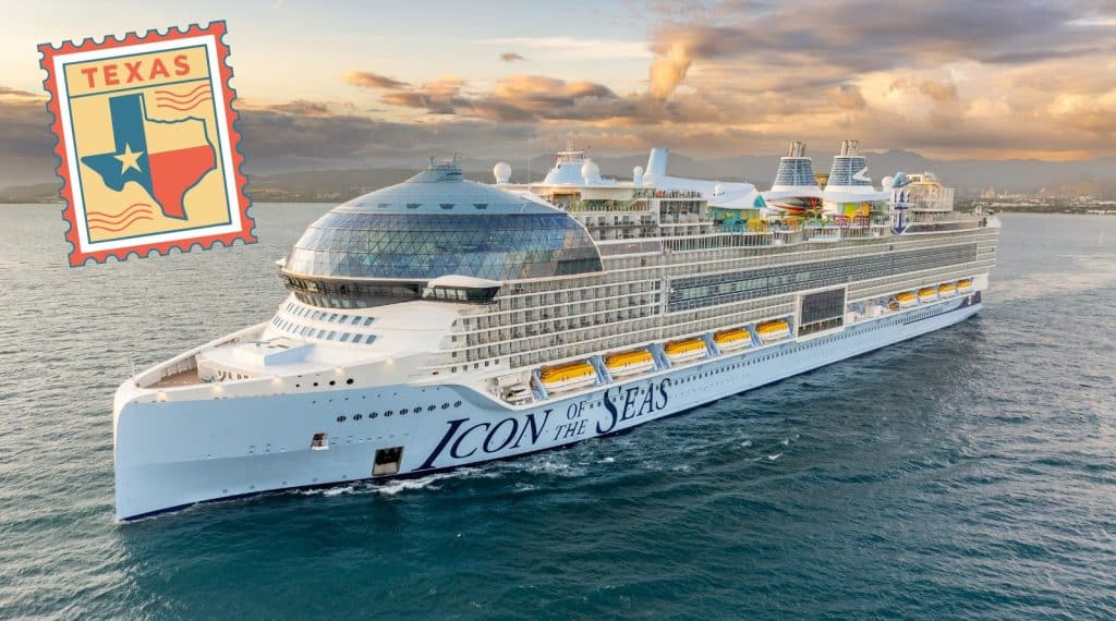 icon of the seas texas stamp
