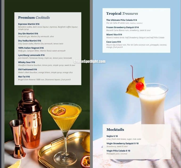 Horizon Bar Menu page 2
