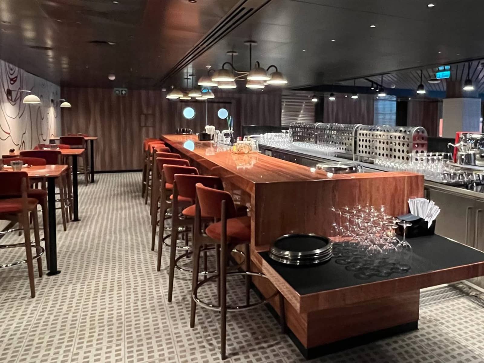 Virgin Voyages' Rojo's Bar