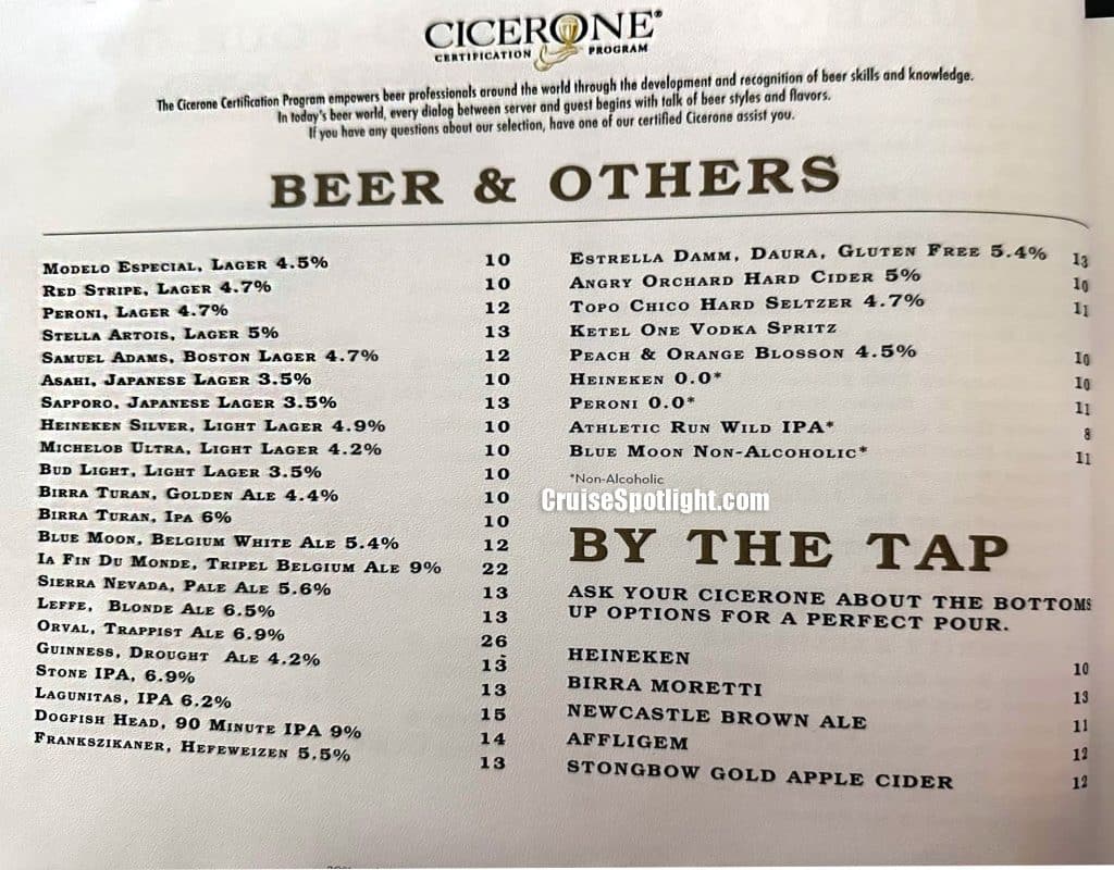 celebrity craft social bar menu page 3