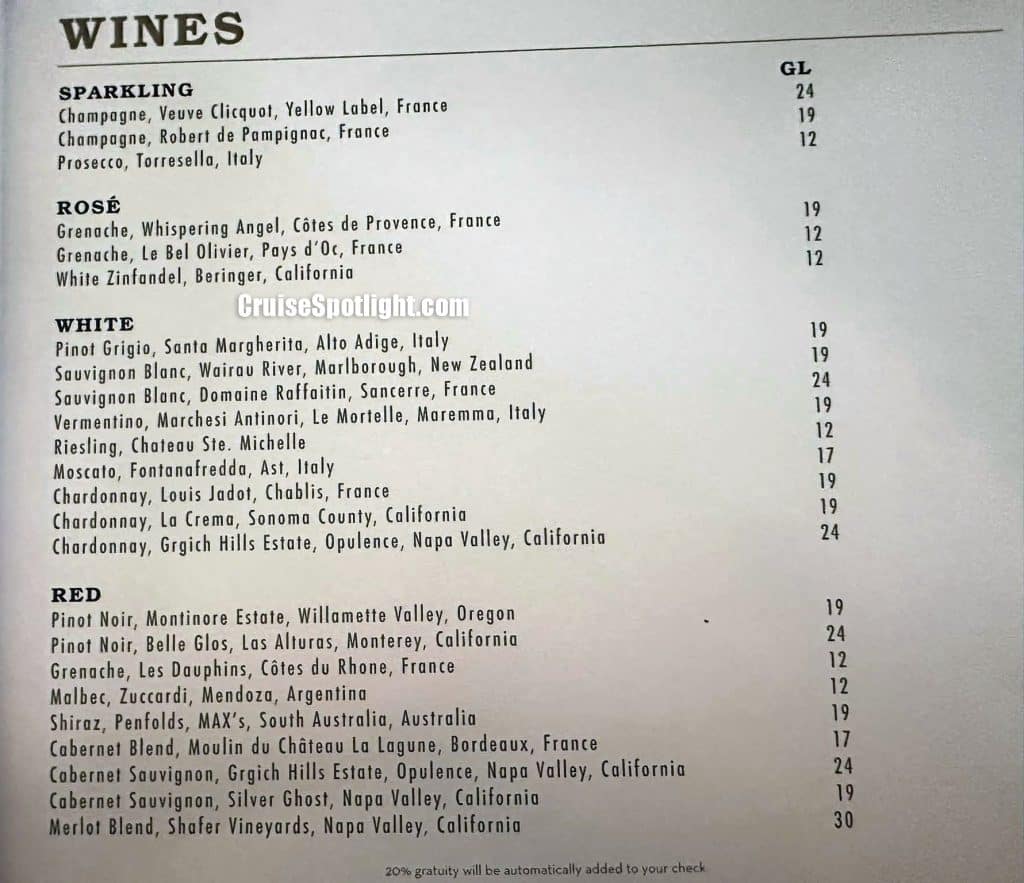 celebrity craft social bar menu page 4