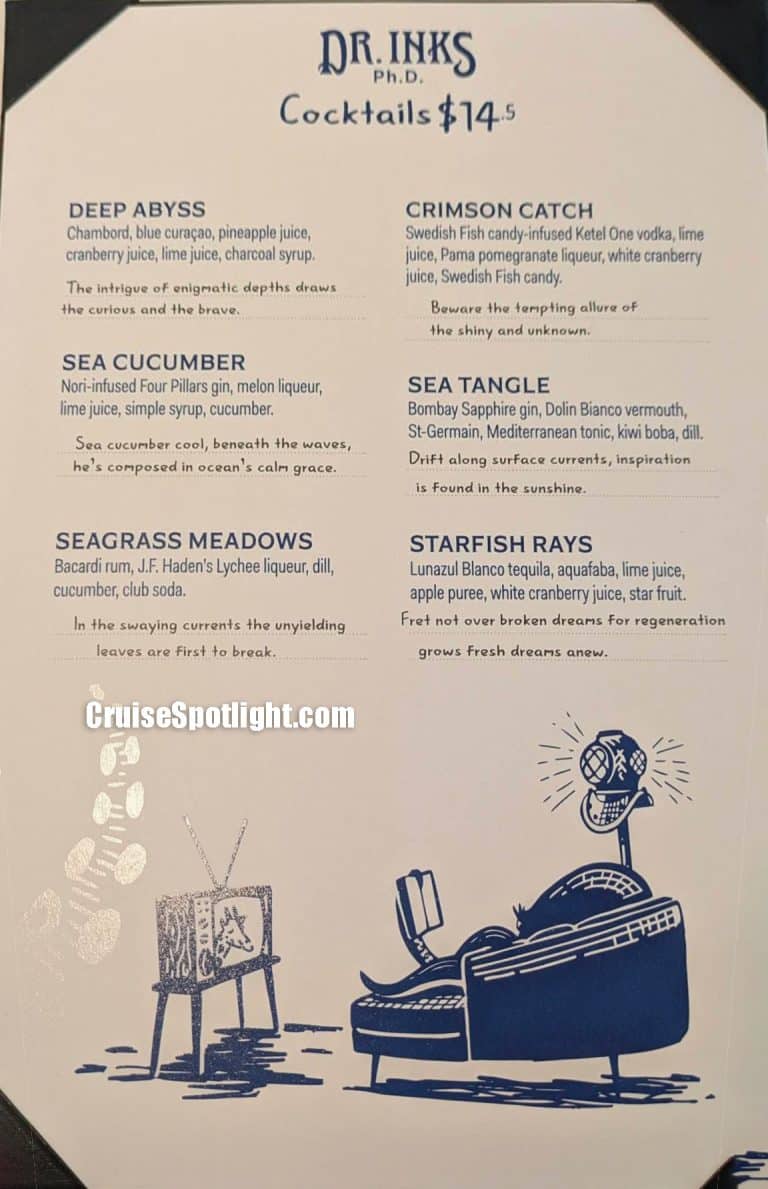 Inks, PH. D Menu page 2