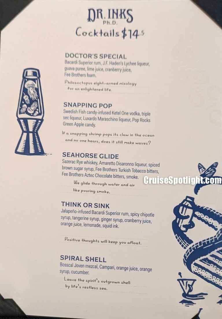 Inks, PH. D Menu page 3