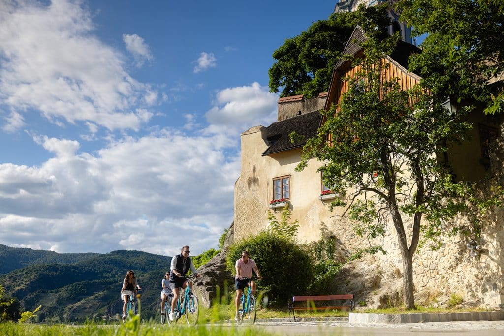 biking by wachau valley