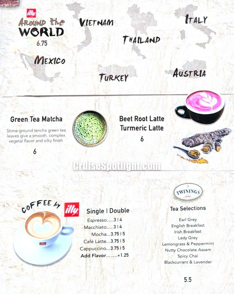 Cove Cafe Menu page 2