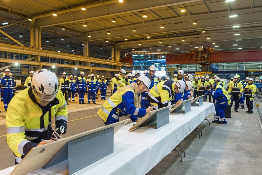 steel cutting for royal caribbean icon of the seas