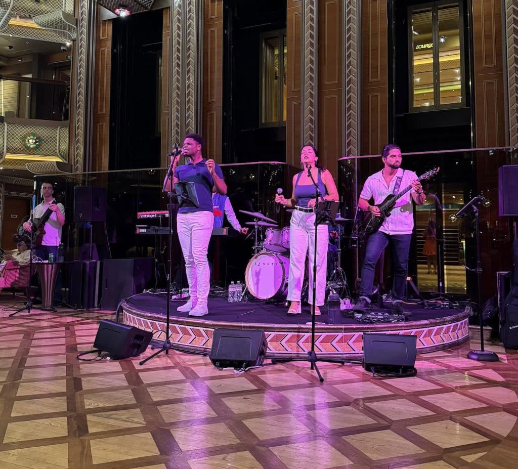 carnival conquest atrium stage