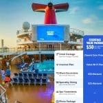 carnival value packages with funnel