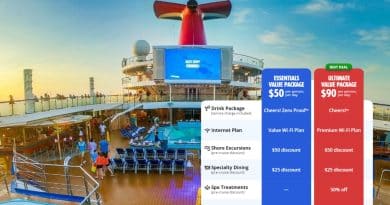 carnival value packages with funnel