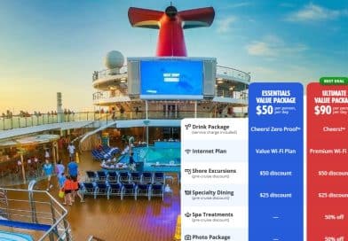 carnival value packages with funnel