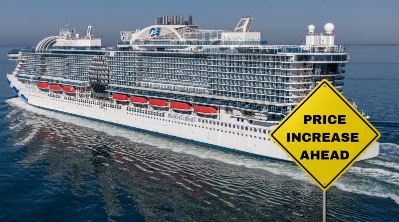 star princess warning sign price increase