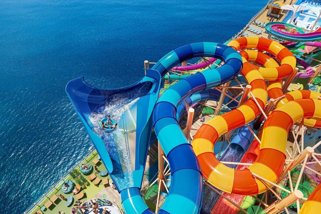 funnel slide on cruise ship