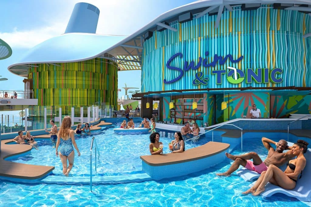 swim and tonic bar on hero of the seas