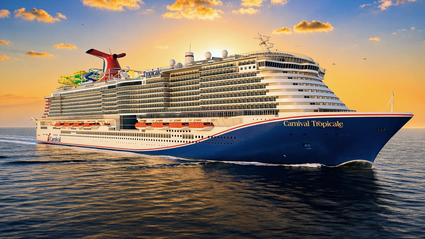 carnival tropicale at sunset