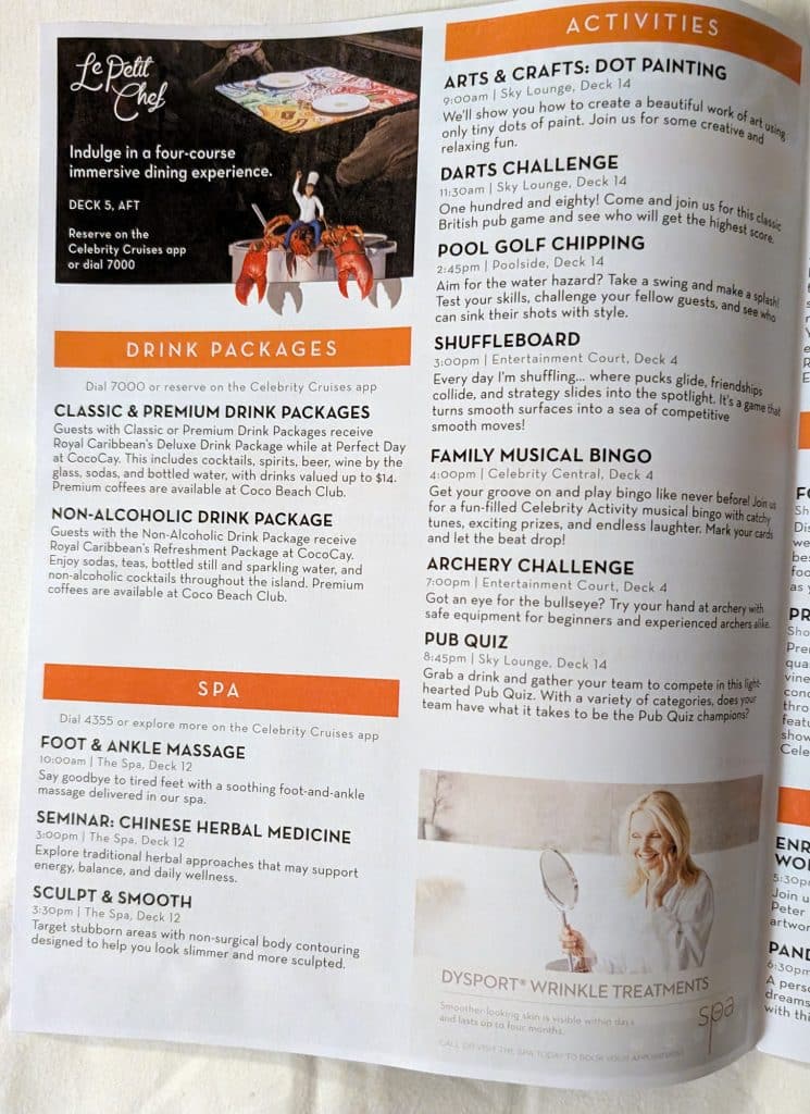 celebrity reflection celebrity today day 3 page 2