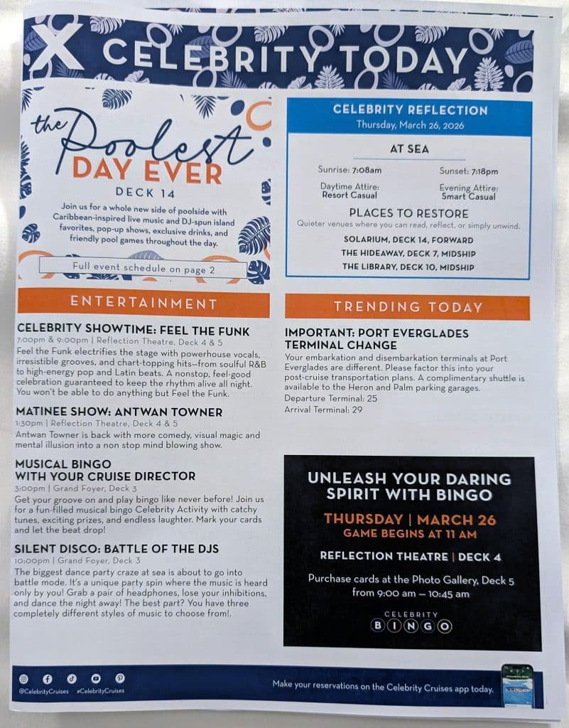 celebrity reflection celebrity today day 4 page 1